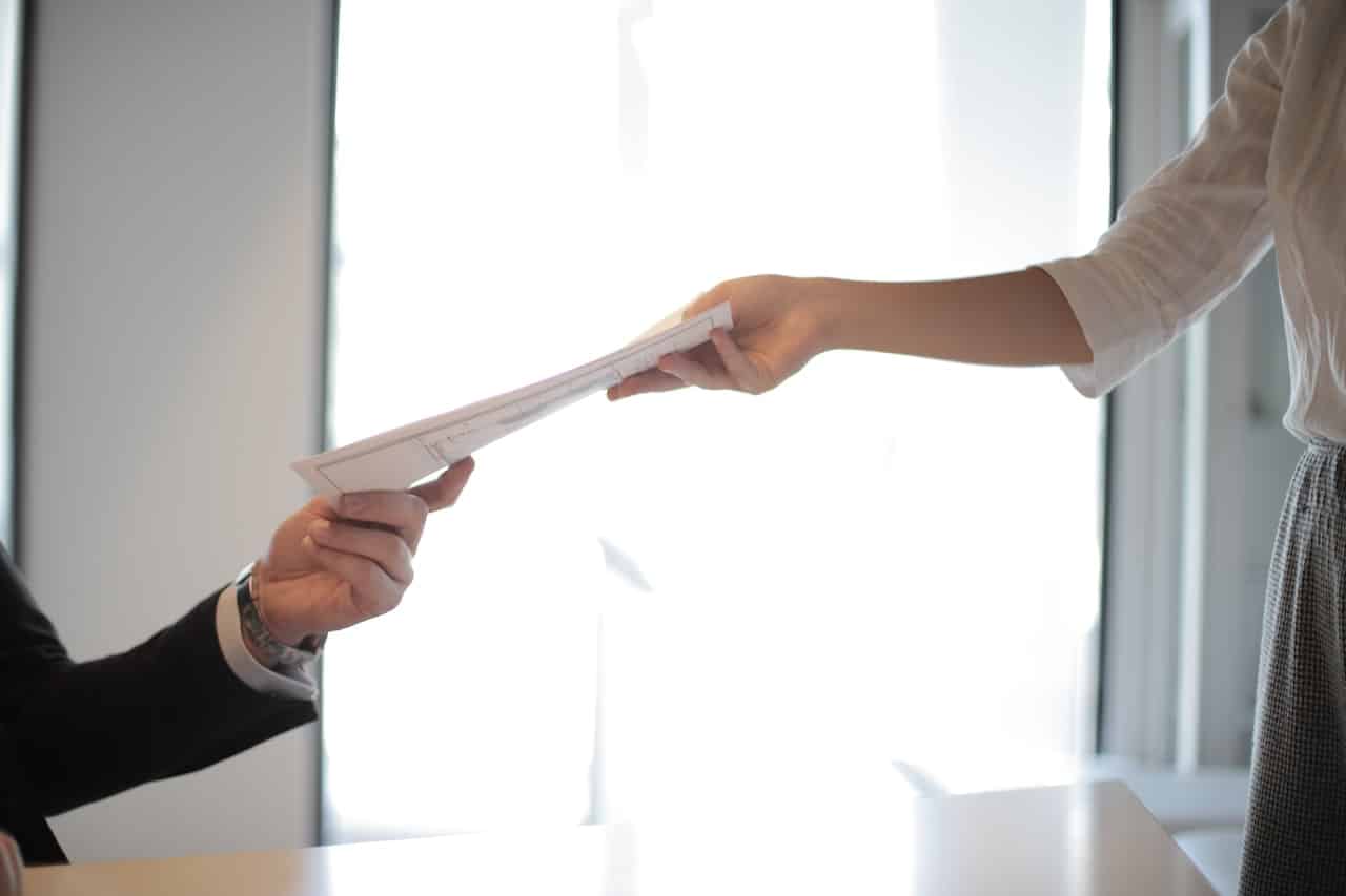 Photo by Andrea Piacquadio: https://www.pexels.com/photo/job-applicant-passing-her-documents-3760072/ -- proposal