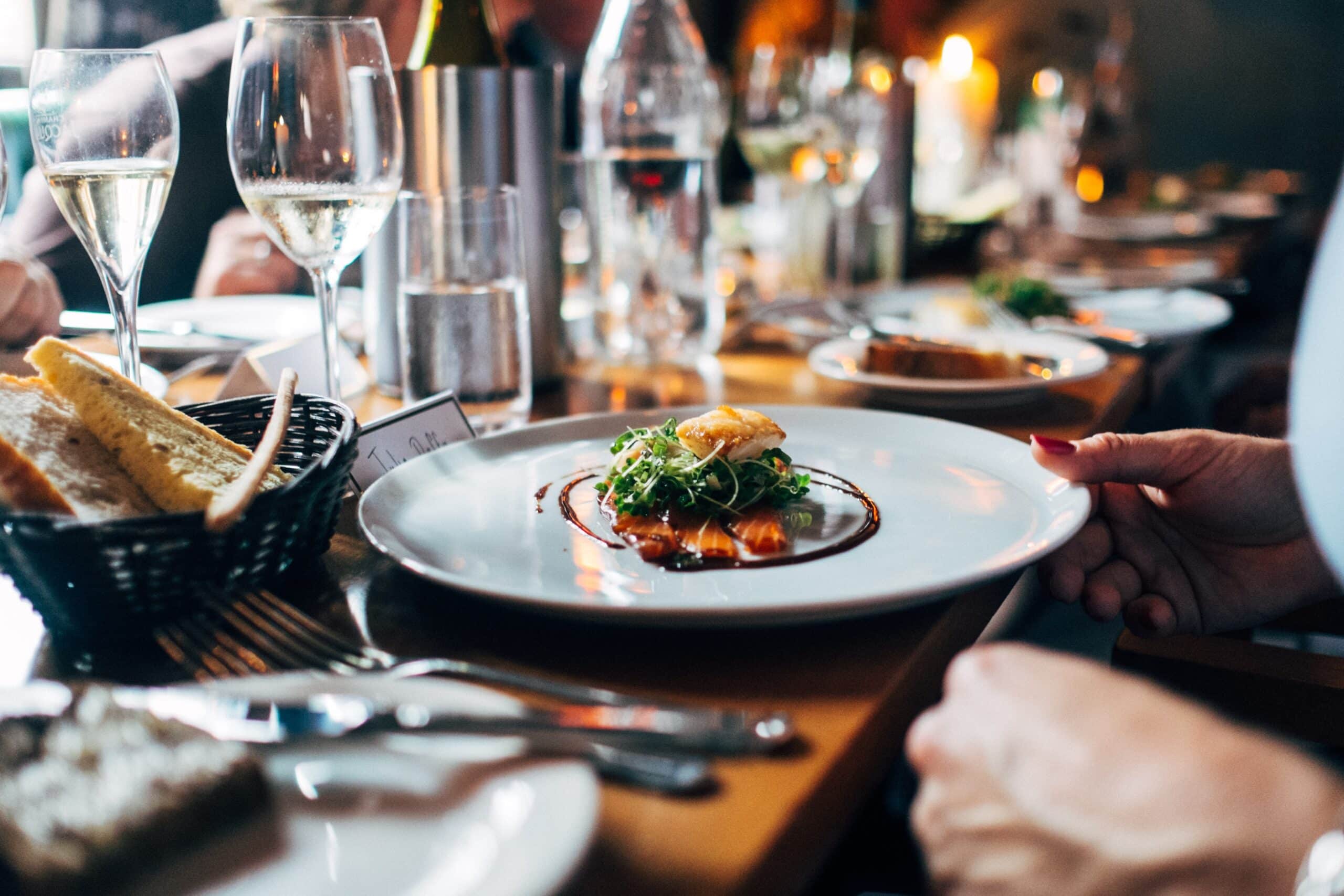 Image title: Food on a white ceramic plate. Image alt-text: gourmet catering Image URL: https://unsplash.com/photos/dish-on-white-ceramic-plate-N_Y88TWmGwA 