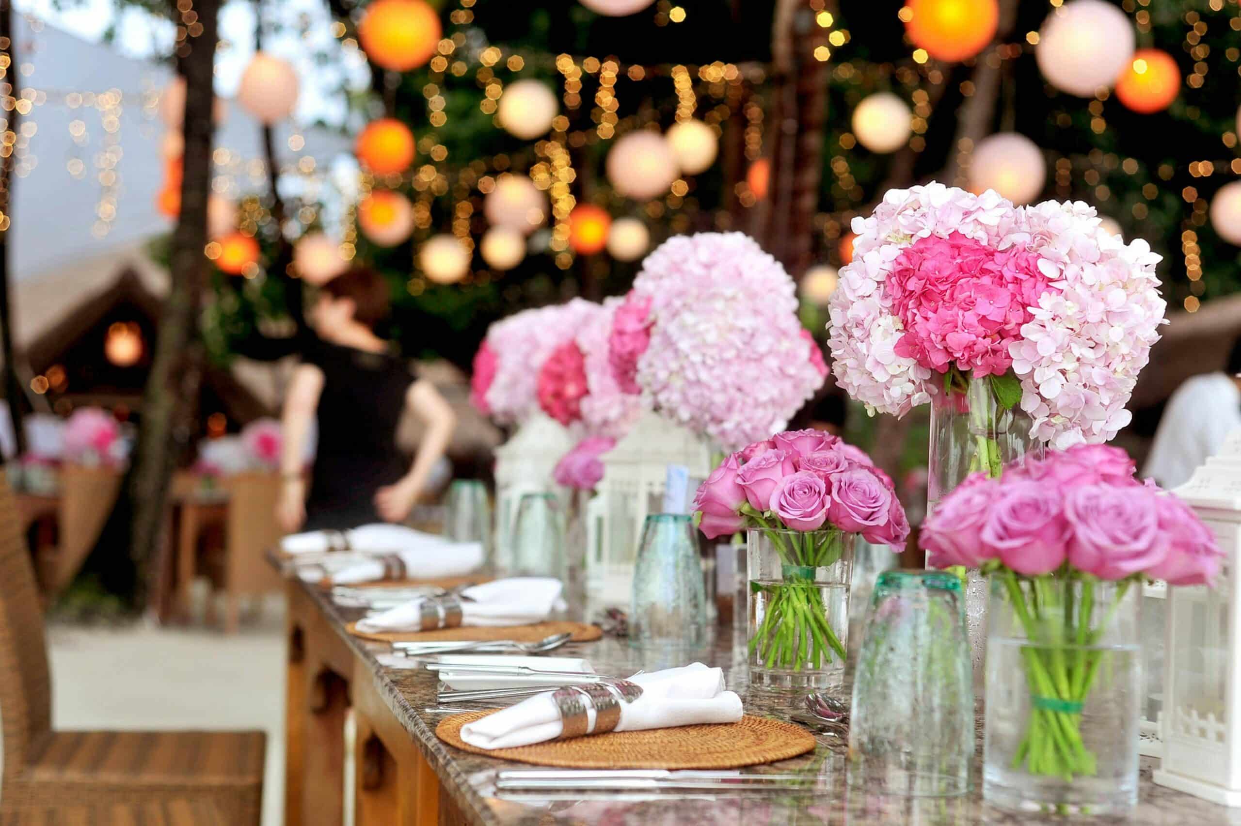 Wedding Event Planner Photo by Asad Photo Maldives: https://www.pexels.com/photo/table-with-plates-and-flowers-filed-neatly-selective-focus-photography-169190/