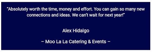 moo la la catering testimonial
