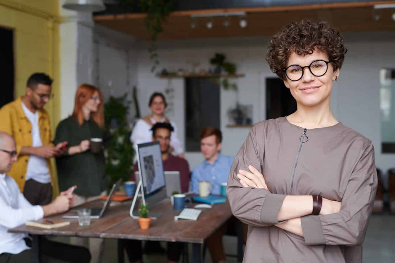 Photo by fauxels: https://www.pexels.com/photo/photo-of-woman-wearing-eyeglasses-3184405/  -- hire a team