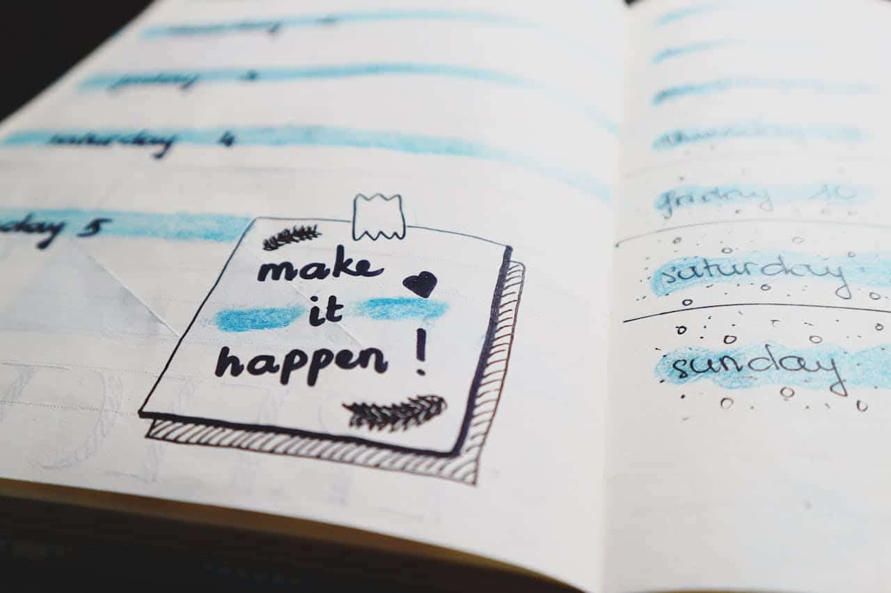 Pexels Photo by Bich Tran: https://www.pexels.com/photo/white-paper-with-note-669986/ -- make it happen