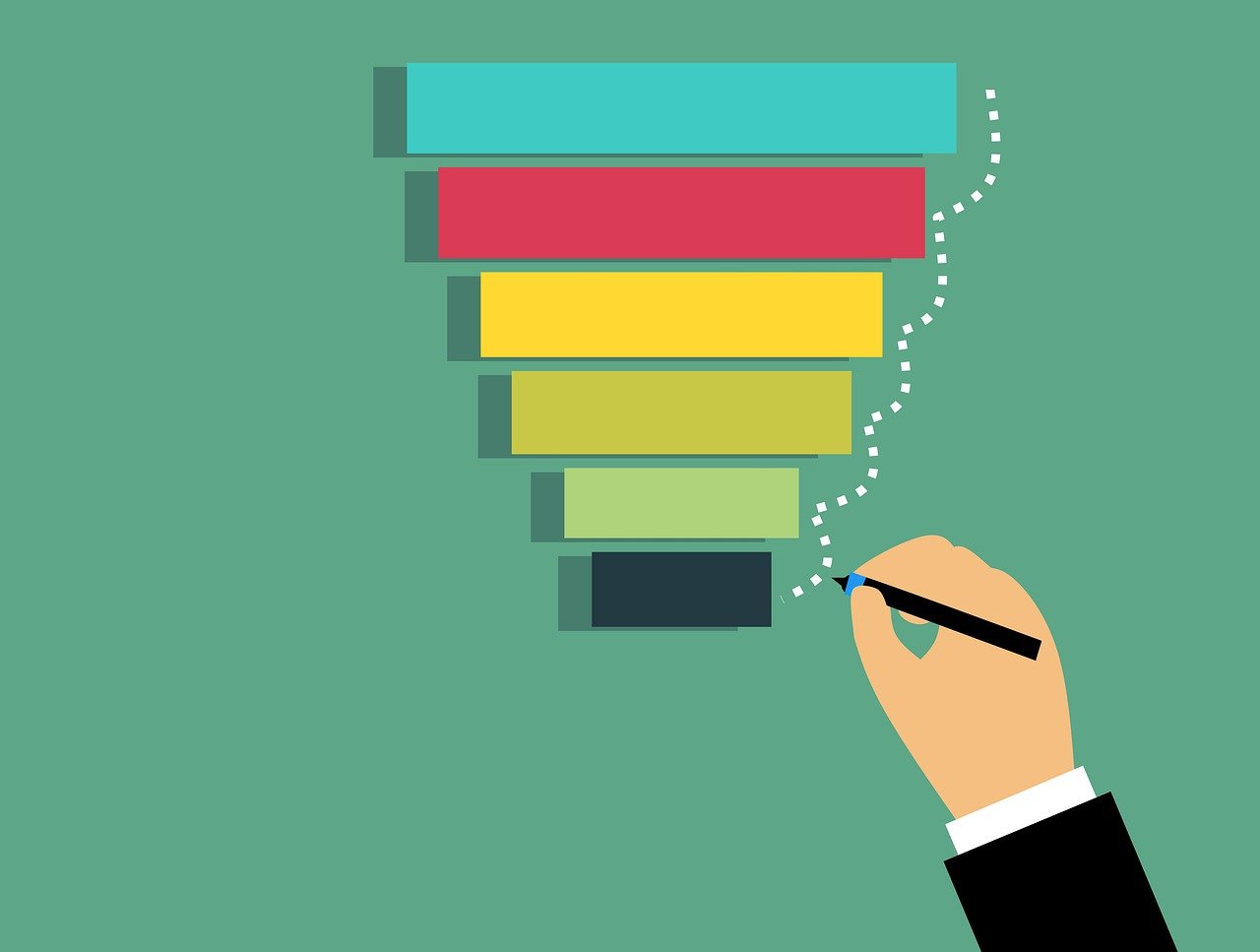 Image by Mohamed Hassan from Pixabay https://pixabay.com/illustrations/sales-funnel-marketing-plan-funnel-4318480/ -- event marketing funnel